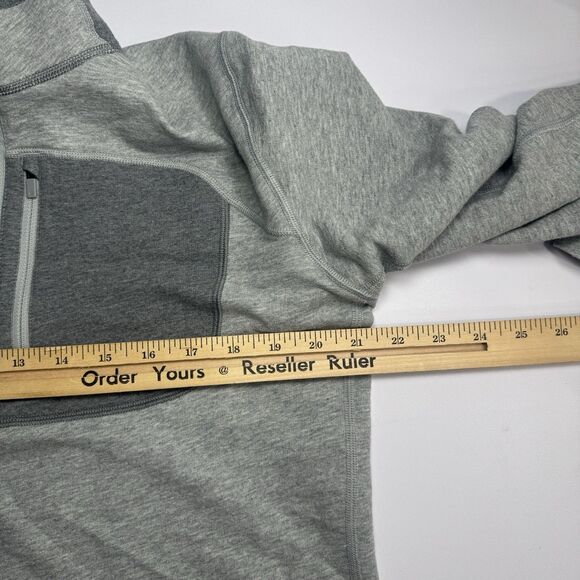 Mountain Hardwear 3/4 Zip Sweater Mens Large‎ Gray Cragger Lightweight Hiking - Picture 5 of 6